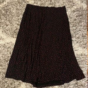 ✨ M&S Jersey Polka Dot Midi Skater Skirt